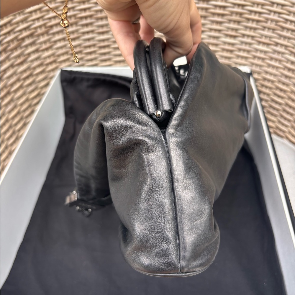 Authentic CHANEL RARE black mini rock & chain silver hardware bag - Picture 13 of 15